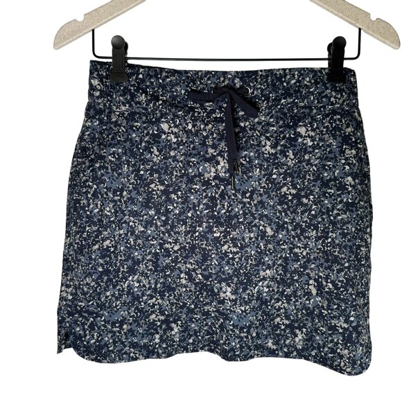 Athleta Dresses & Skirts - ATHLETA WOMEN'S PRINTED MIDTOWN SKIRT SKORT SIZE 0 XS Blue Confetti